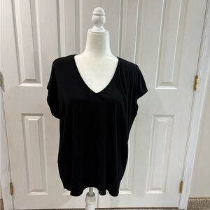 Alfani Black V-Neck Women's Top